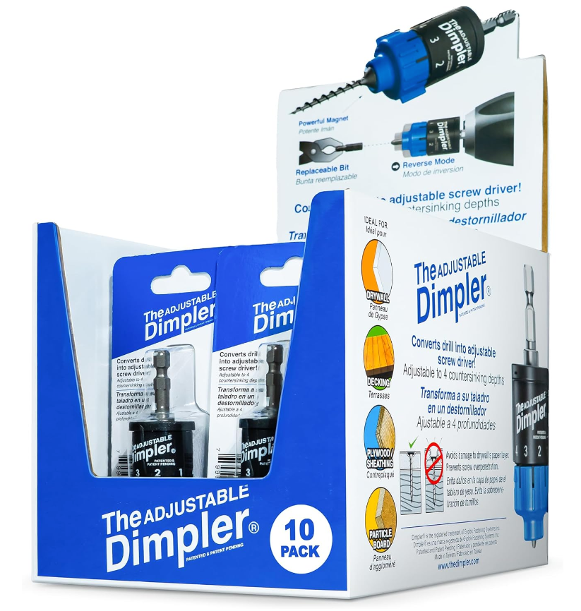 Adjustable Dimpler® 10 Pak Retail Display Dealer $129.95 ($199.50 Retail)